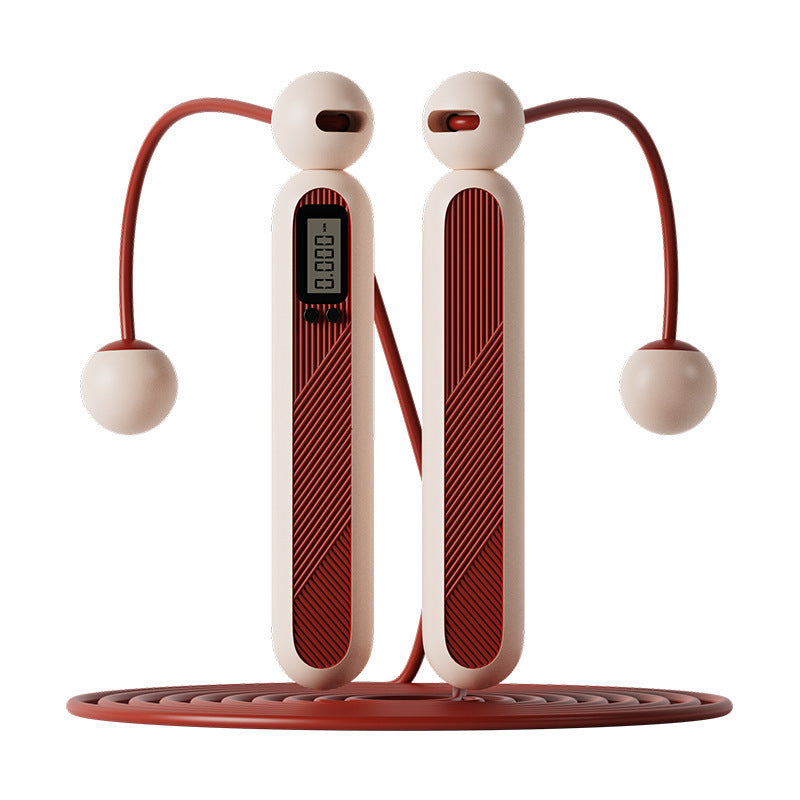 Dual-Purpose Cordless Counting Skipping Rope