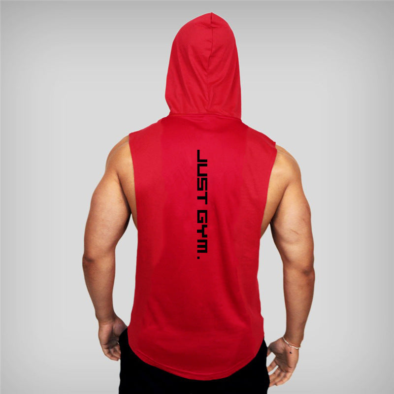 Men Fitness Hooded Vest