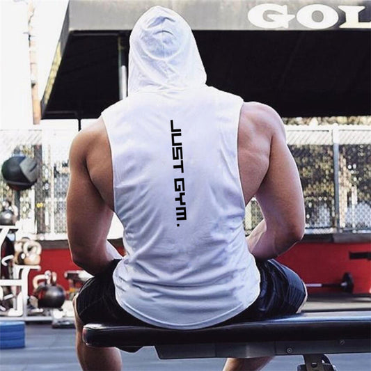 Men Fitness Hooded Vest